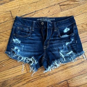 American Eagle High Rise Jean Shorts